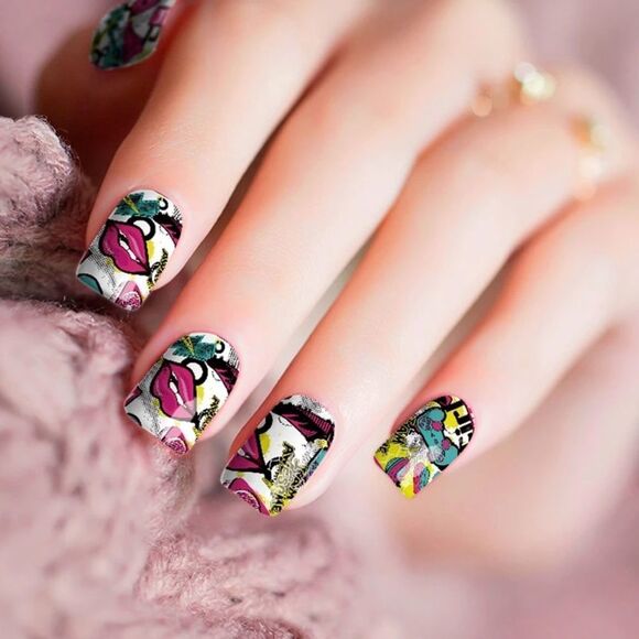 Colour Flash - Girl fun! Vibrant colors, Girls Rule nail wraps - Picture 3 of 10